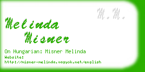 melinda misner business card